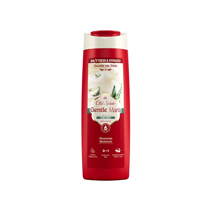 Old Spice Gentle Man's Aloe + Rain sprchový gel a šampon 3v1 400 ml