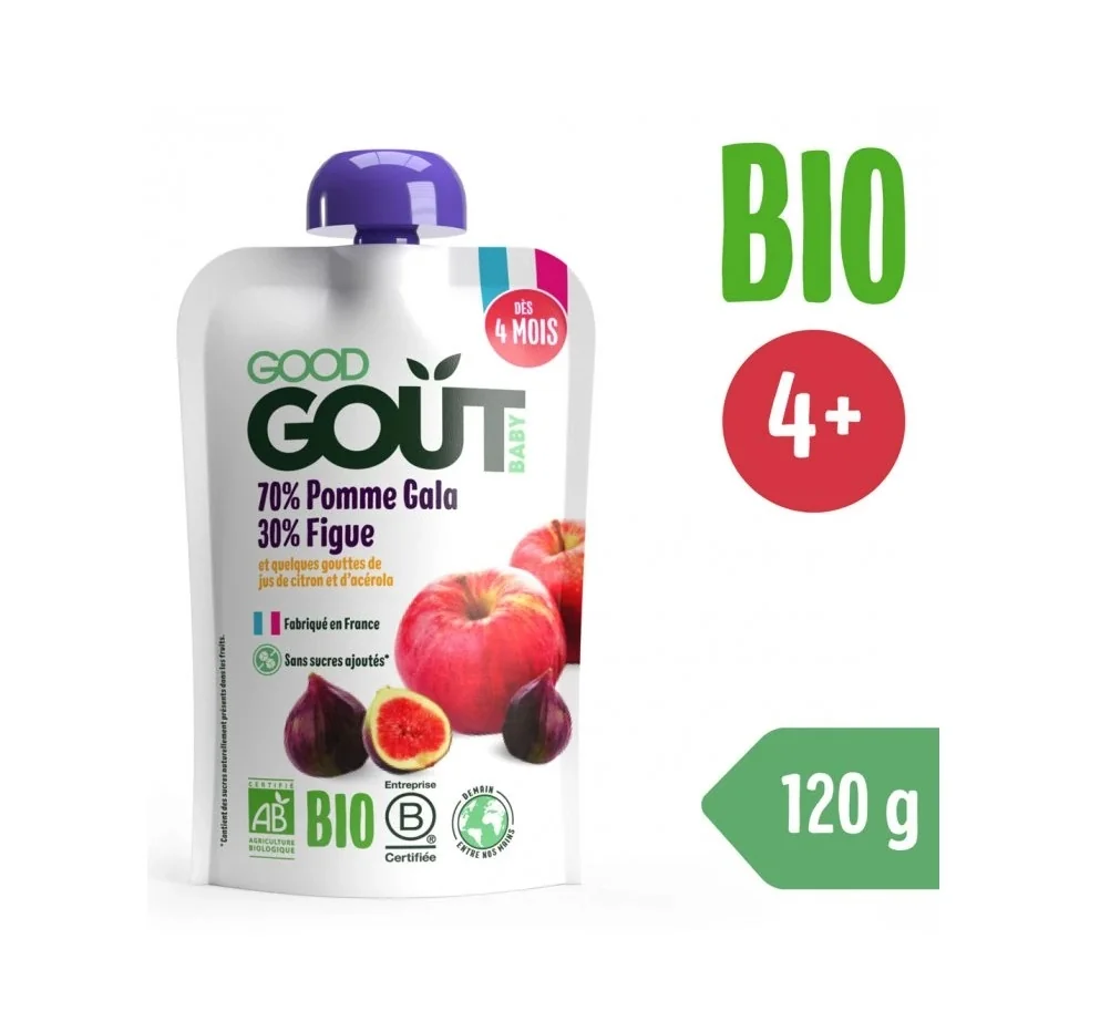 Good Gout BIO Jablko s fíky 4m+ kapsička 120 g