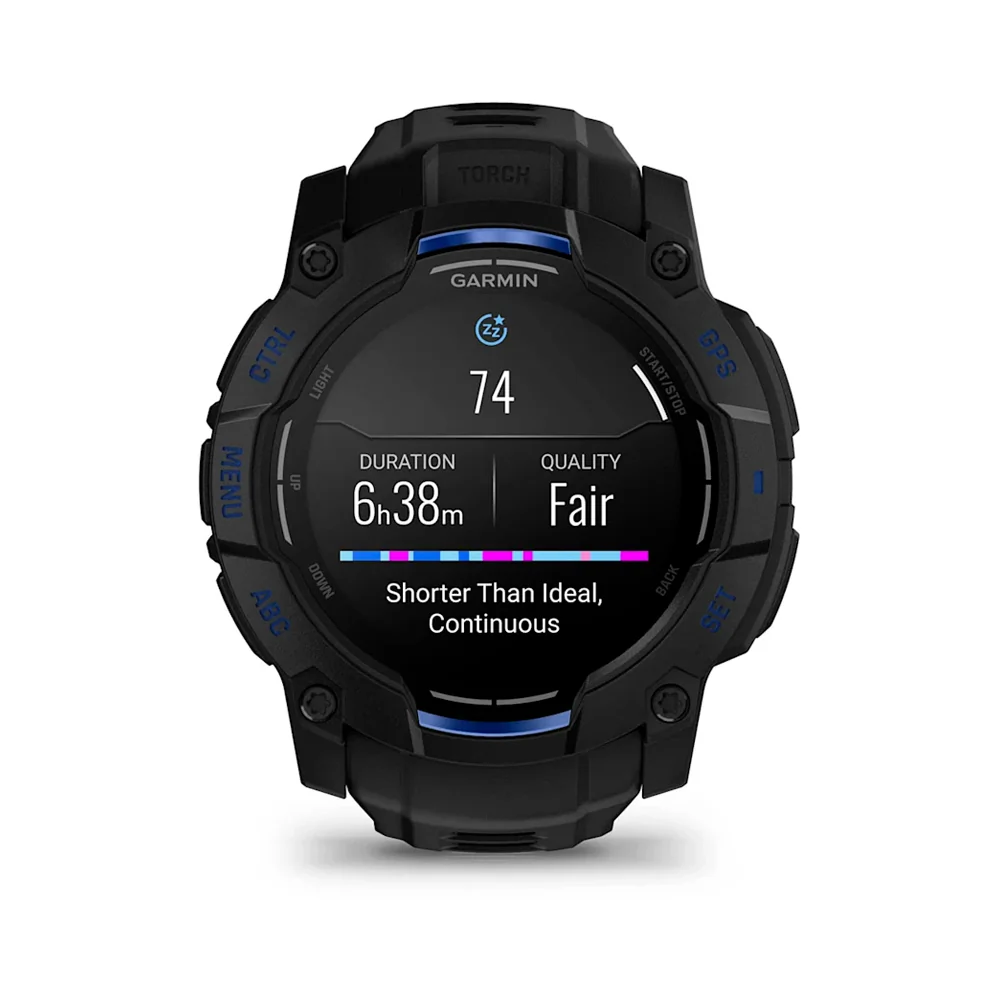 Garmin Instinct 3 AMOLED 50 mm chytré hodinky Black/Blue