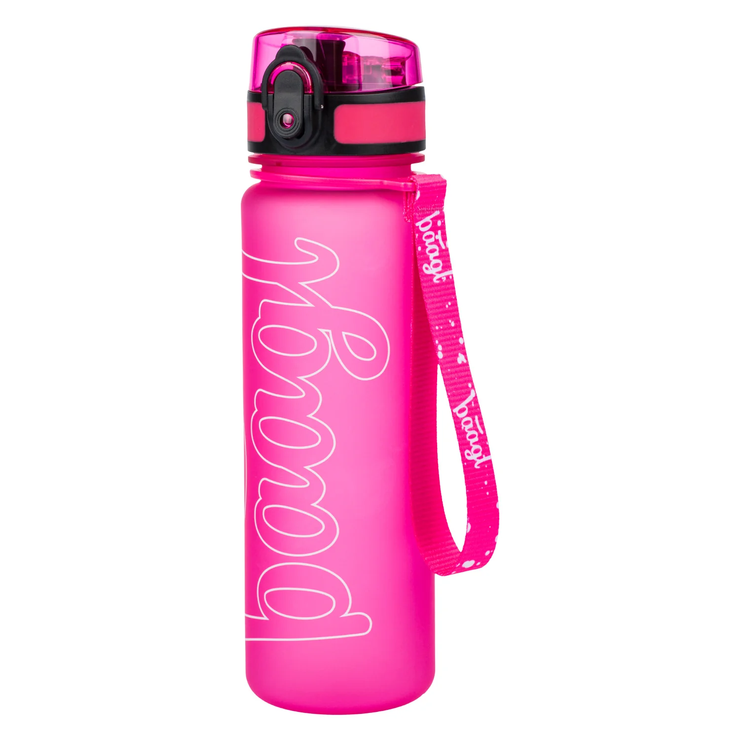 Baagl Tritanová láhev na pití Logo - růžová, 500 ml 