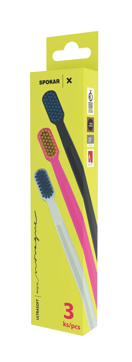 Spokar X ultrasoft zubní kartáček 3 ks