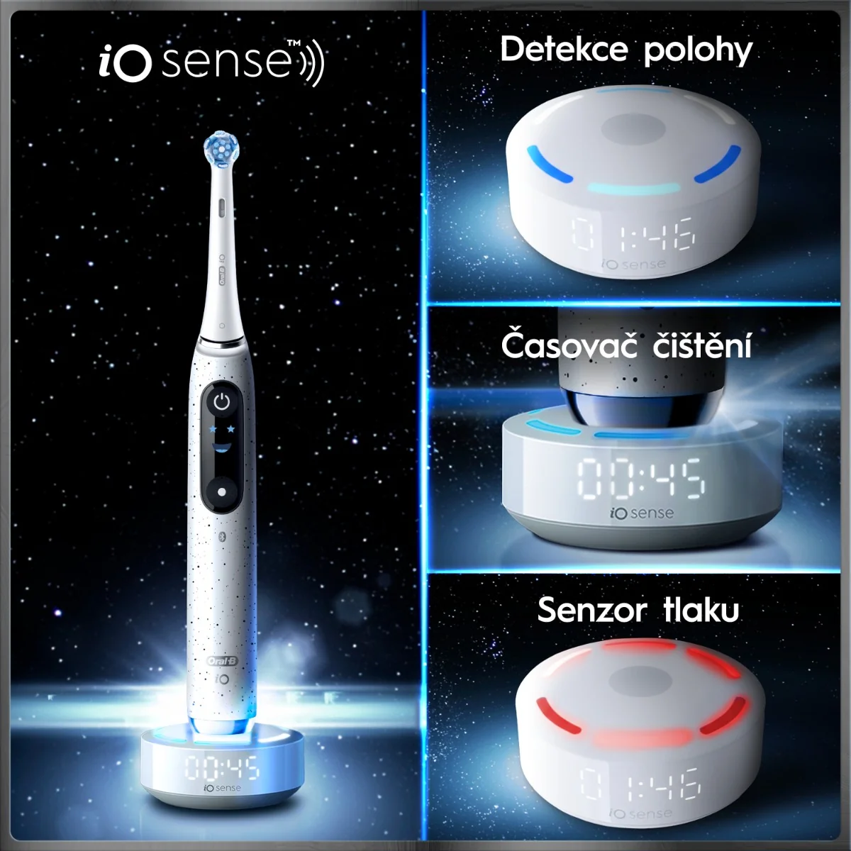 Oral-B iO Series 10 Stardust White elektrický zubní kartáček