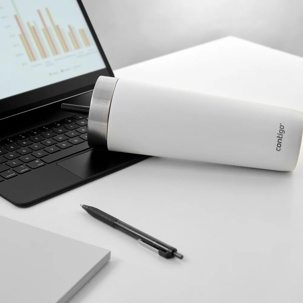 Contigo Láhev na pití Luxe Spillproof Tumb 720 ml bílá