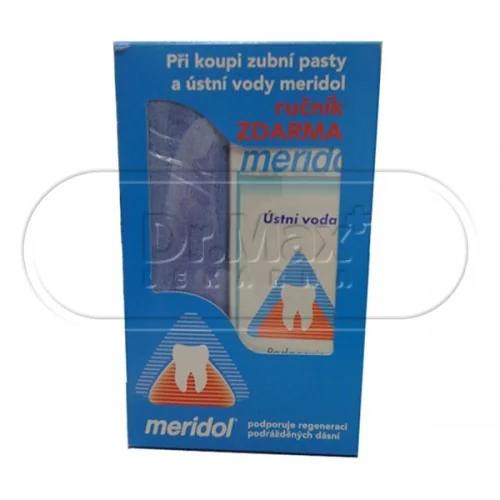 MERIDOL ústní voda 400ml+zubní pasta 75ml+Ručník