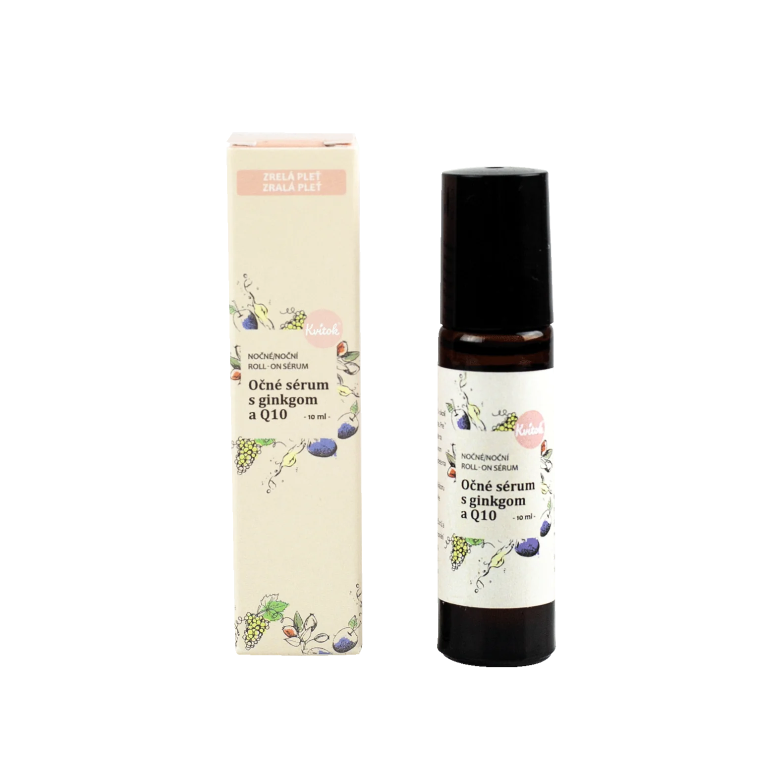Kvitok Roll-on sérum na oční okolí s koenzymem Q10 - noční (10 ml)