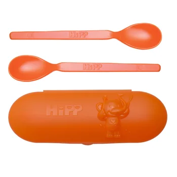 Hipp Lžičkový set v pouzdru oranžový