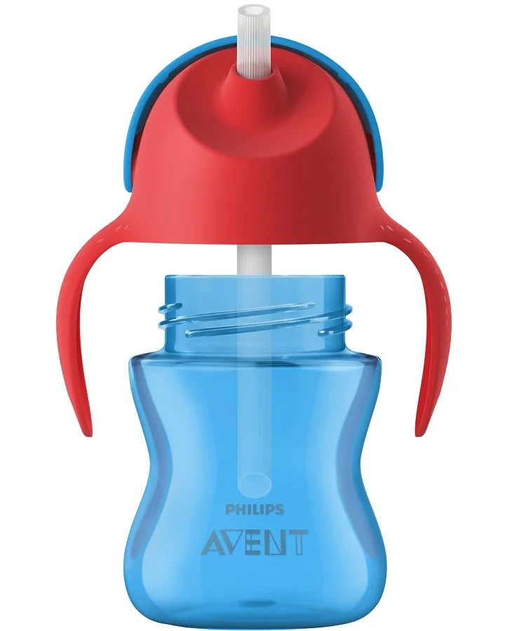 Philips Avent Hrnek s ohebným brčkem 200 ml 1 ks pro chlapce