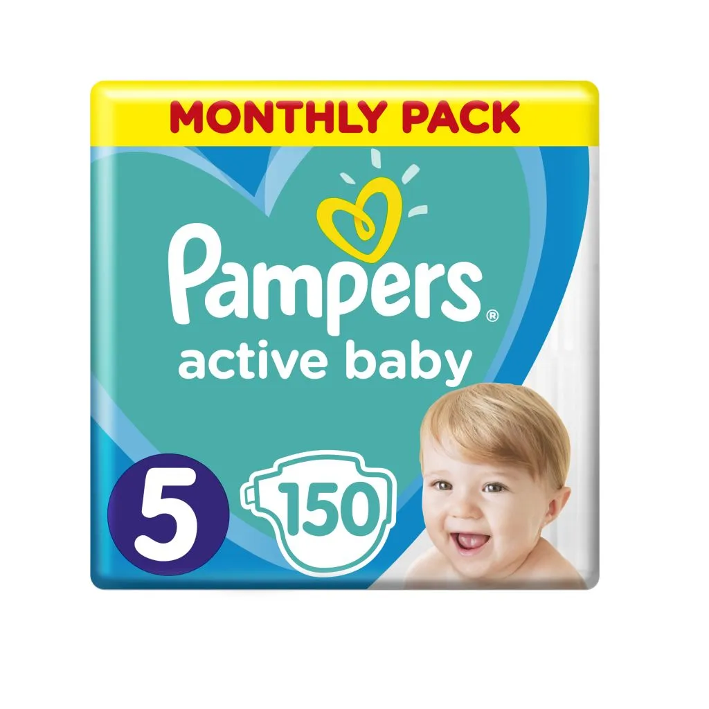Pampers Active Baby vel. 5 Monthly Pack 11-16 kg dětské pleny 150 ks