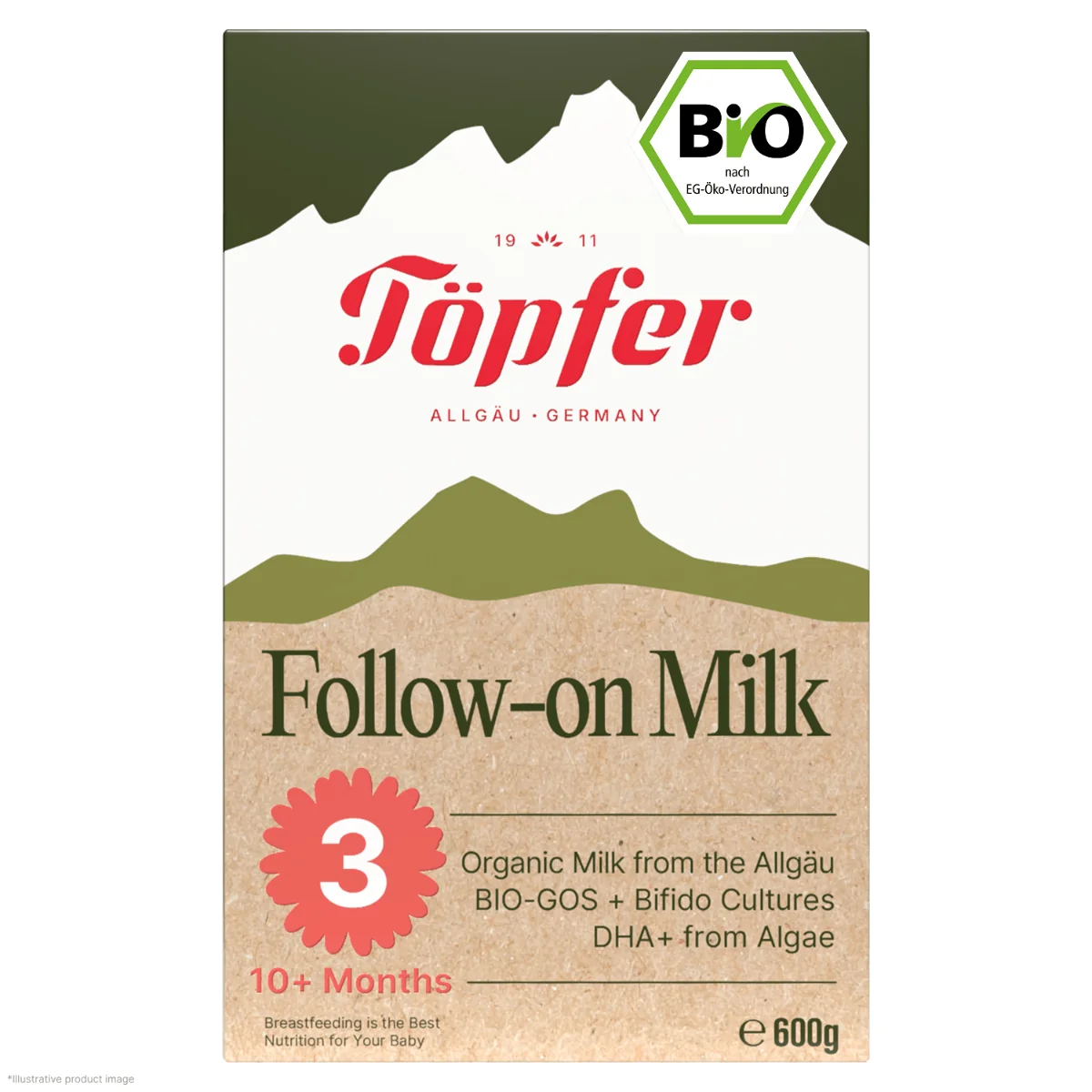 Töpfer 3 BIO batolecí kojenecká výživa 600 g