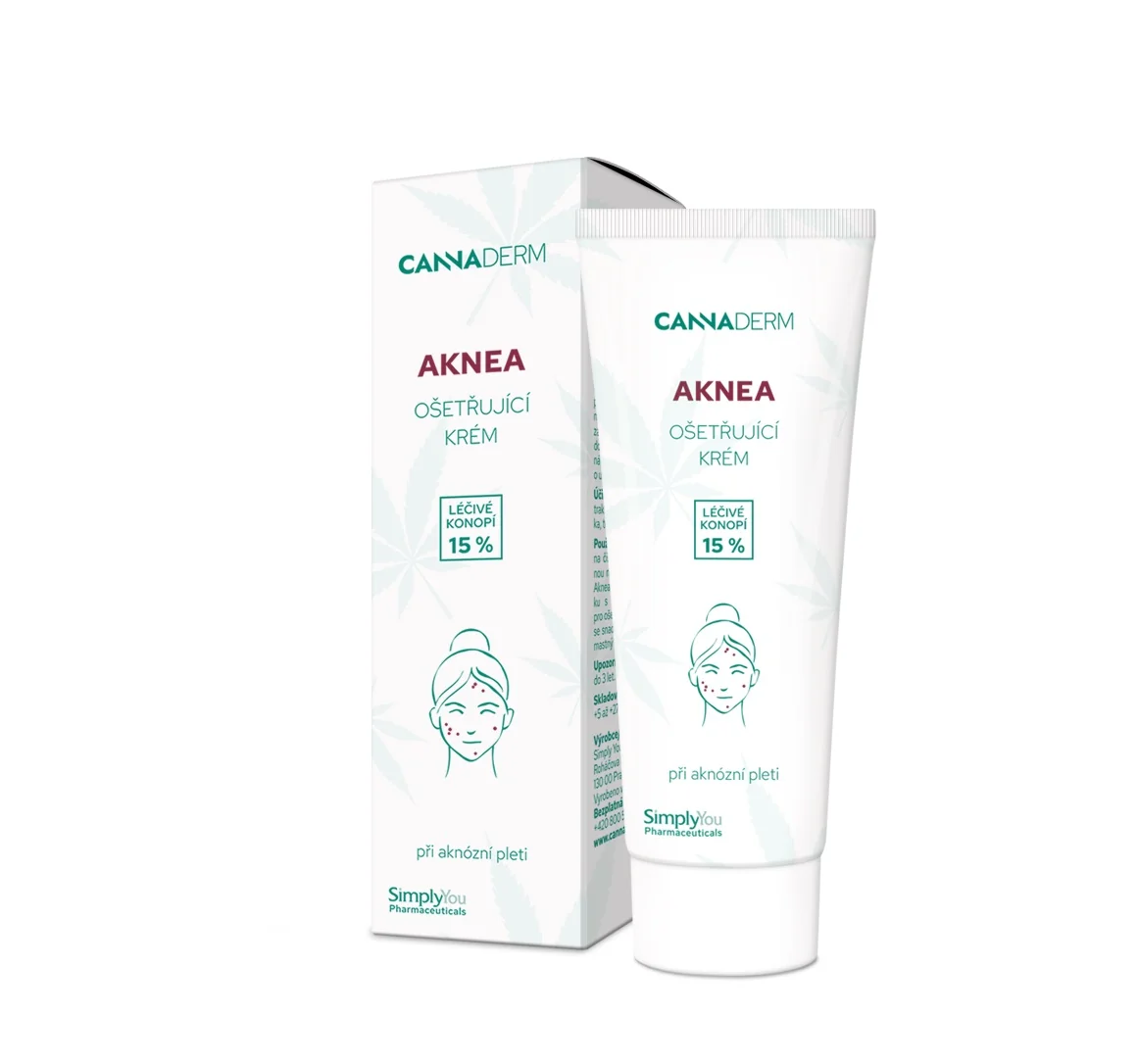 Cannaderm Aknea Ošetřující krém 75 g