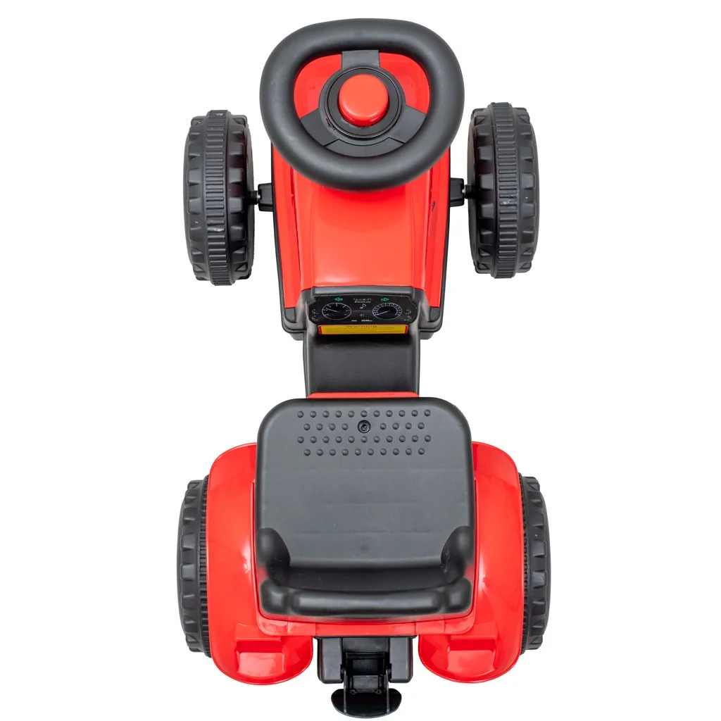 Baby Mix Dětské odrážedlo traktor s vlečkou Benny  červený