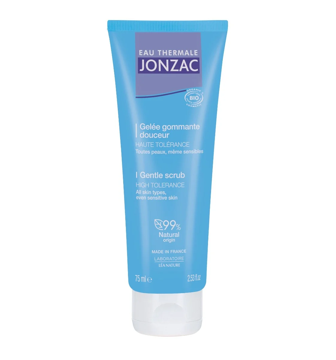 JONZAC Jemný peelingový gel BIO 75 ml