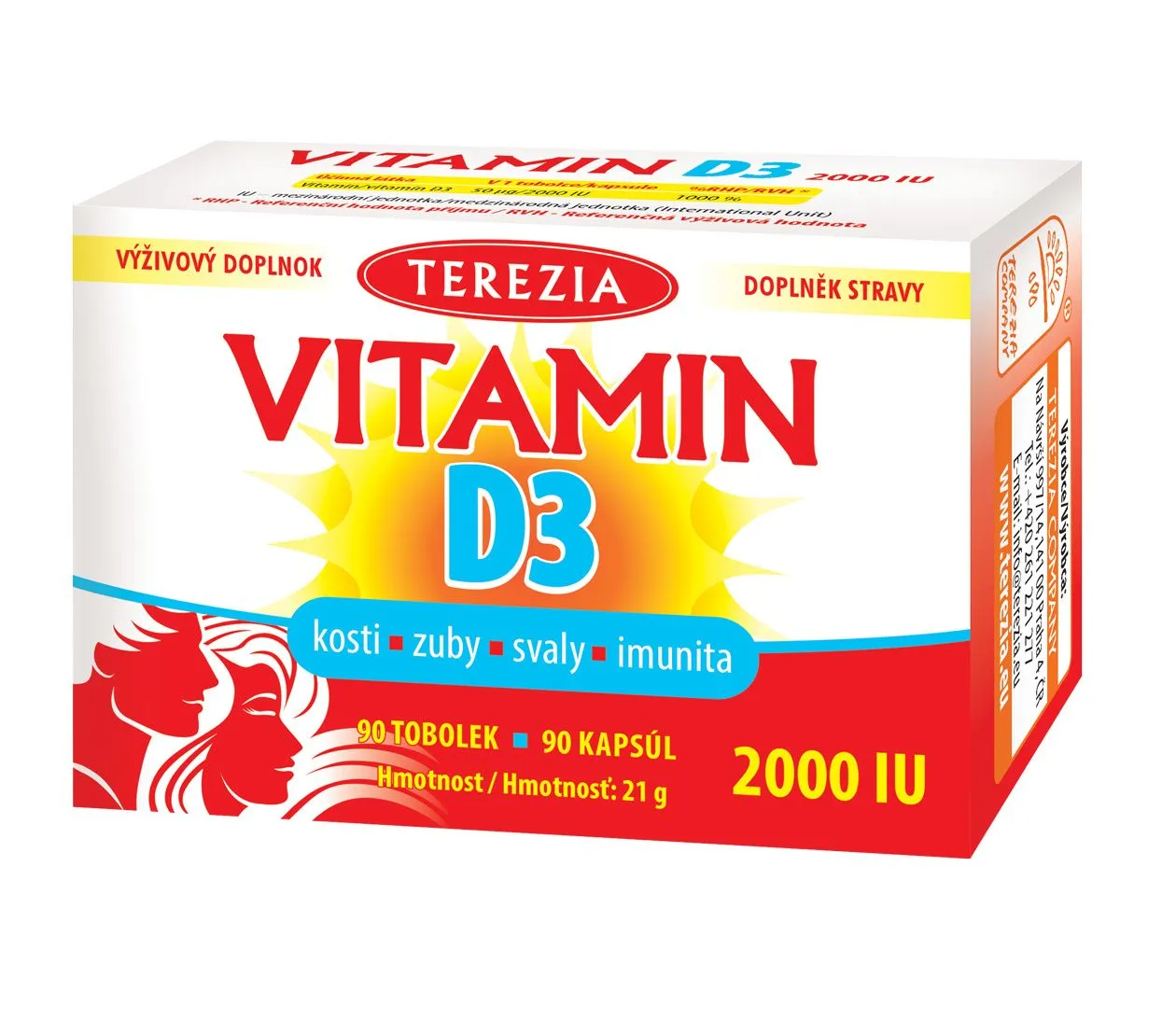 Terezia Vitamin D3 2000 IU