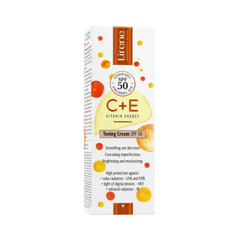 Lirene Vitamin Energy C+E Tonizující krém SPF50 30 ml