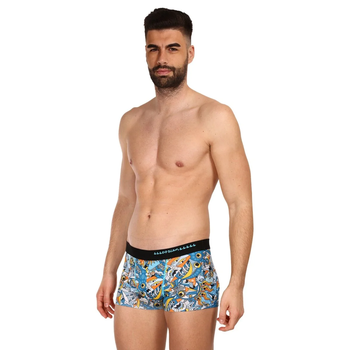 69SLAM Pánské boxerky hip exotic sea mason (MSYEXS-PO) XL