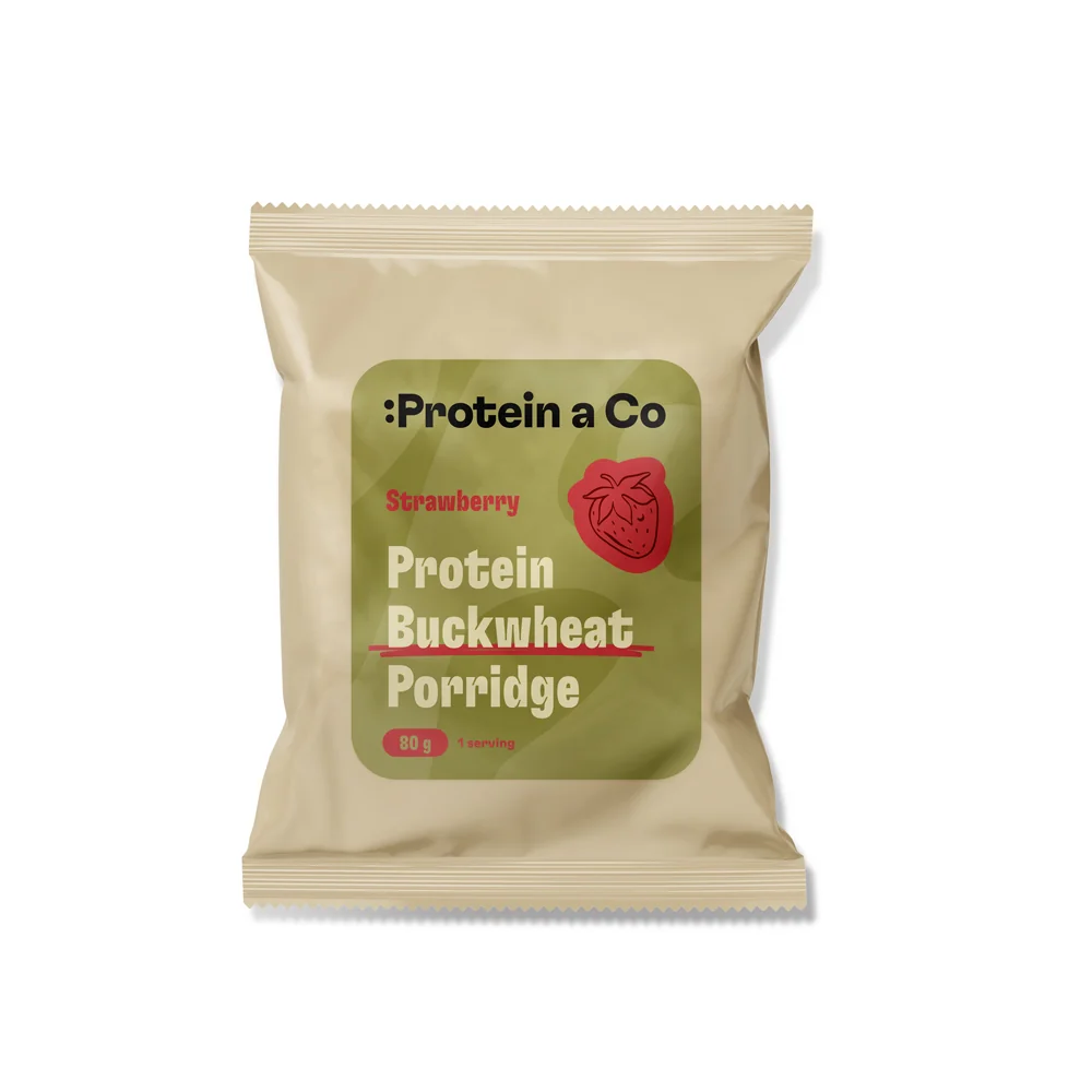 Protein a Co Proteinová pohanková kaše 80 g Jahoda