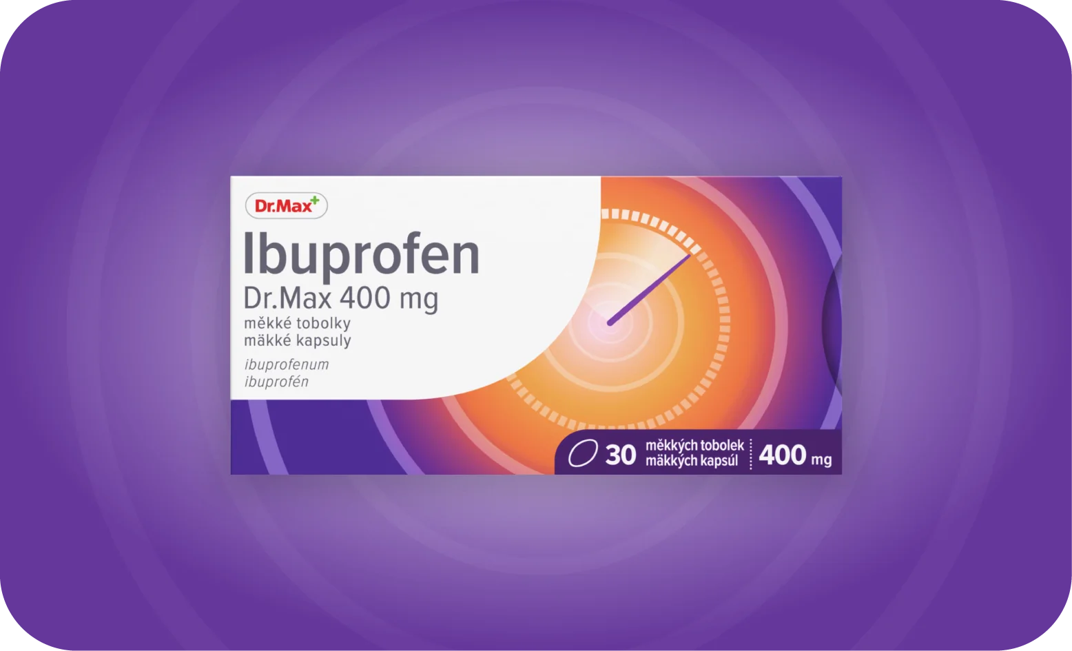 Dr. Max Ibuprofen 400 mg 30 měkkých tobolek Dr. Max Ibuprofen 400 mg 30 měkkých tobolek