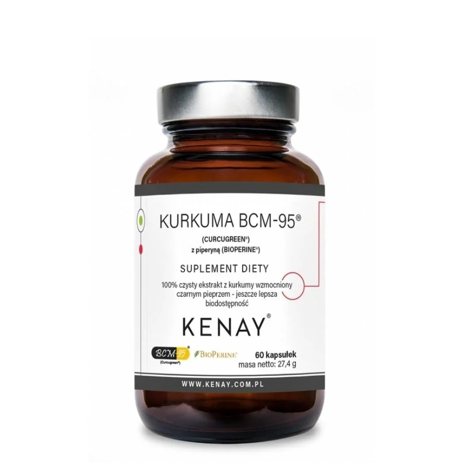 Kenay Kurkuma BCM-95 Curcugreen BioPerine 60 kapslí