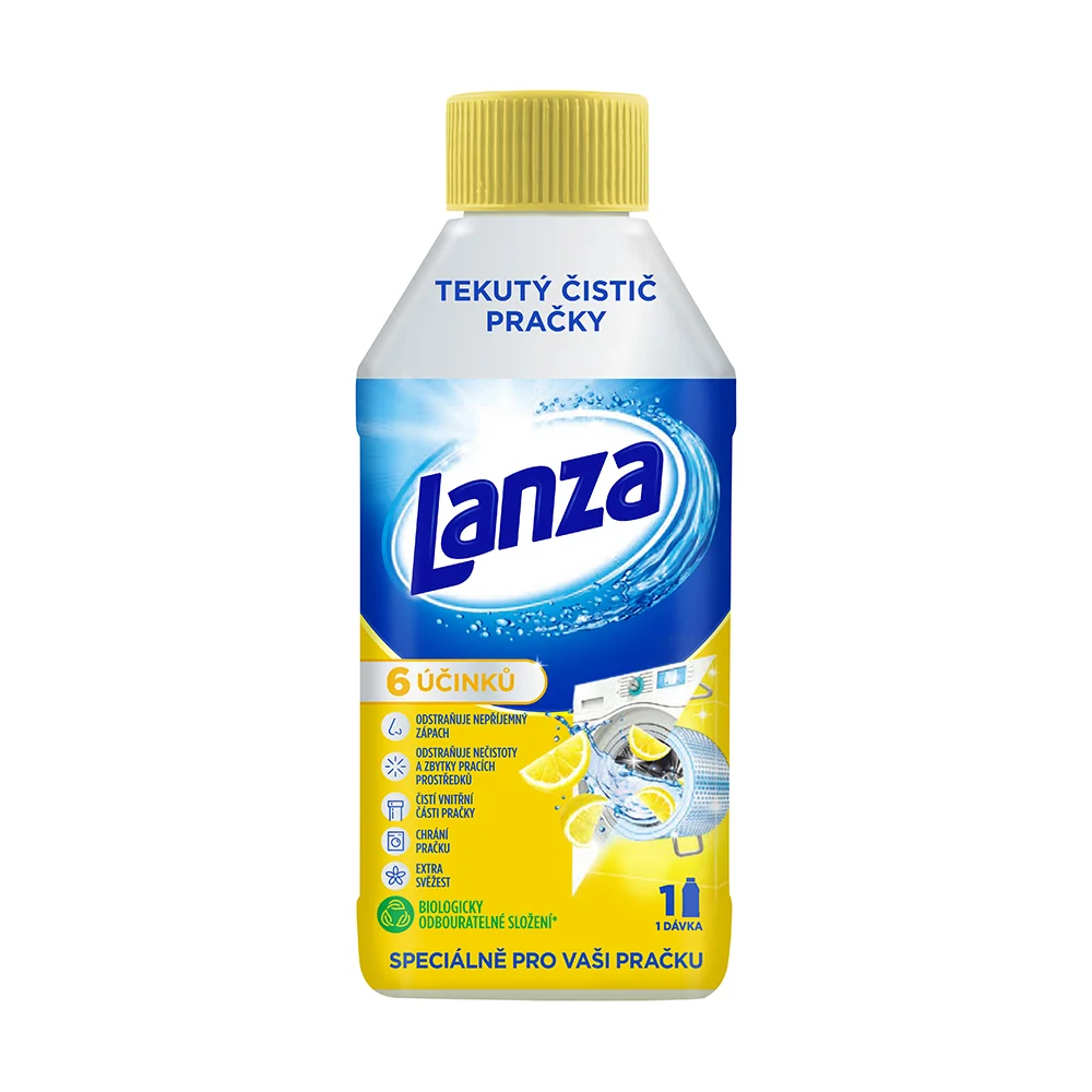 Lanza Tekutý čistič pračky svěžest citronu 250 ml
