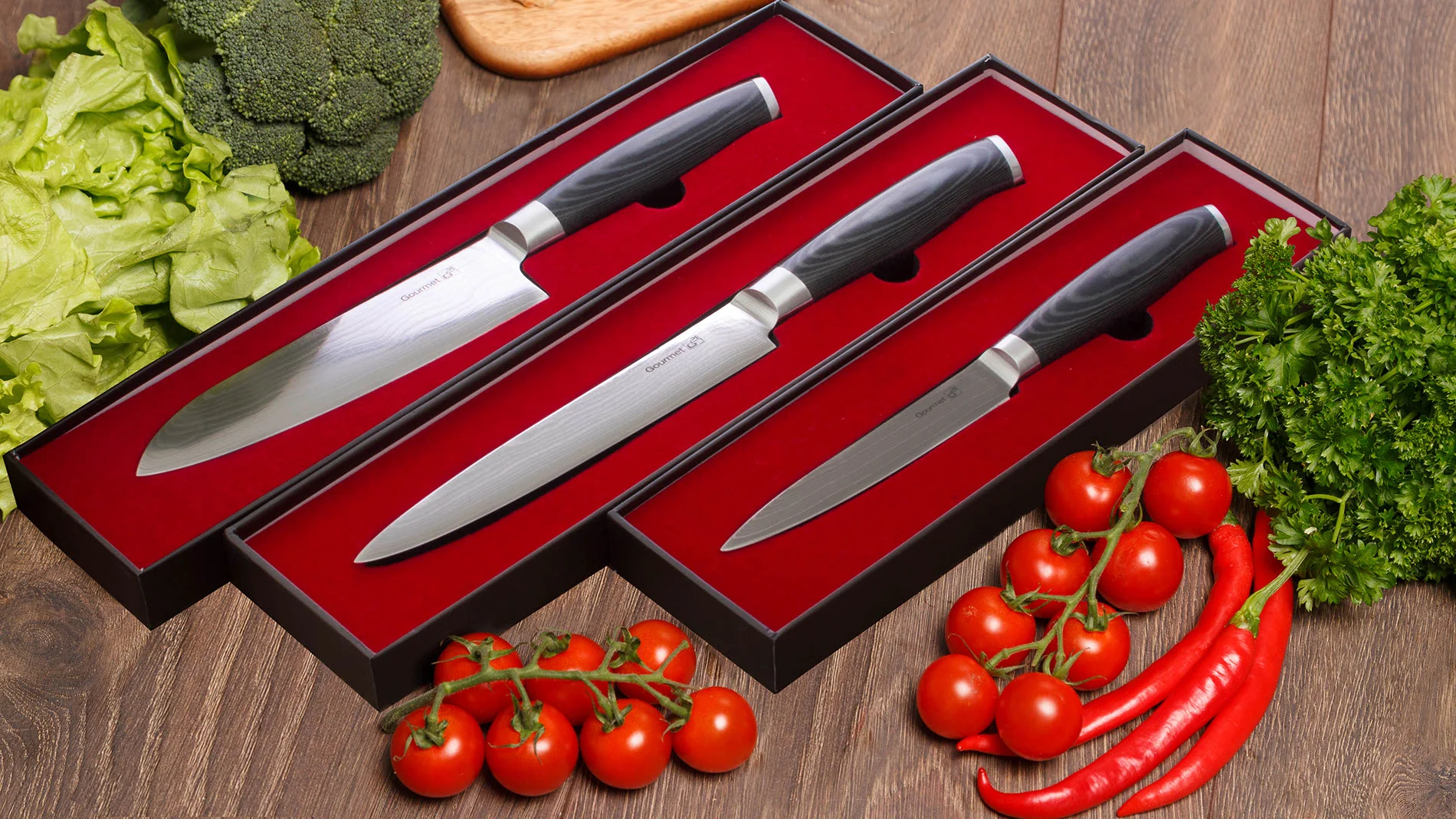 G21 Nůž Gourmet Damascus 13 cm