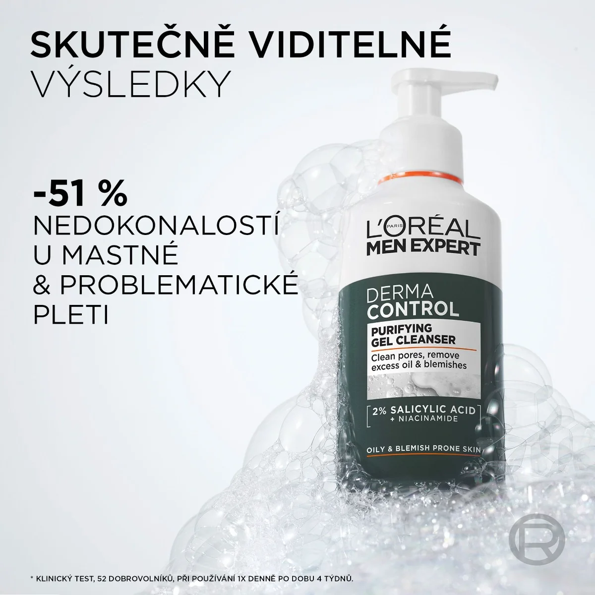 Loréal Paris Men Expert Derma Control čisticí gel 260 ml