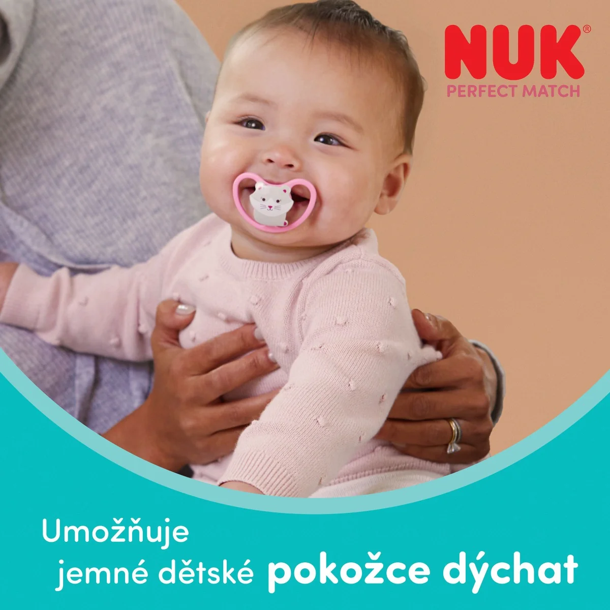 NUK Perfect Match Air Night Dudlík 6–18m box 2 ks firefly/lion