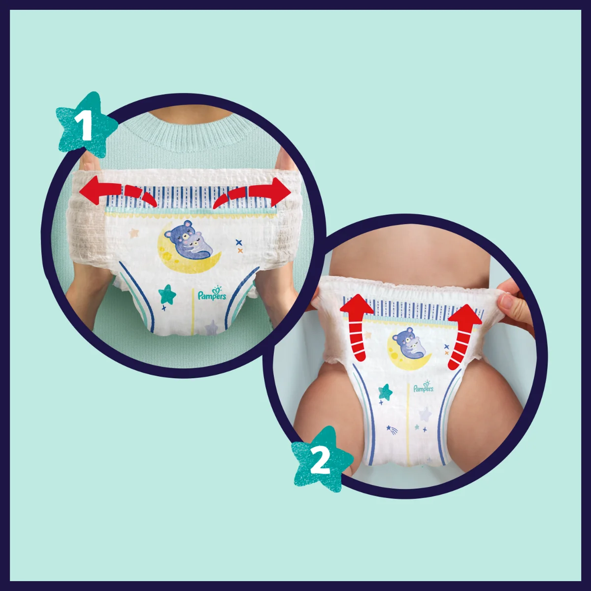 Pampers Night Pants vel. 4 9–15 kg dětské plenkové kalhotky 25 ks