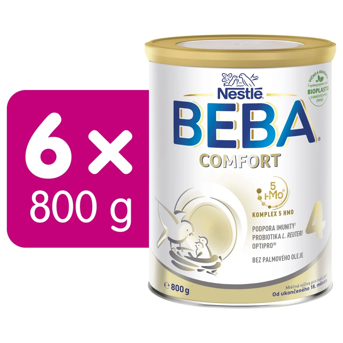 BEBA COMFORT 4 5HMO 6x800 g