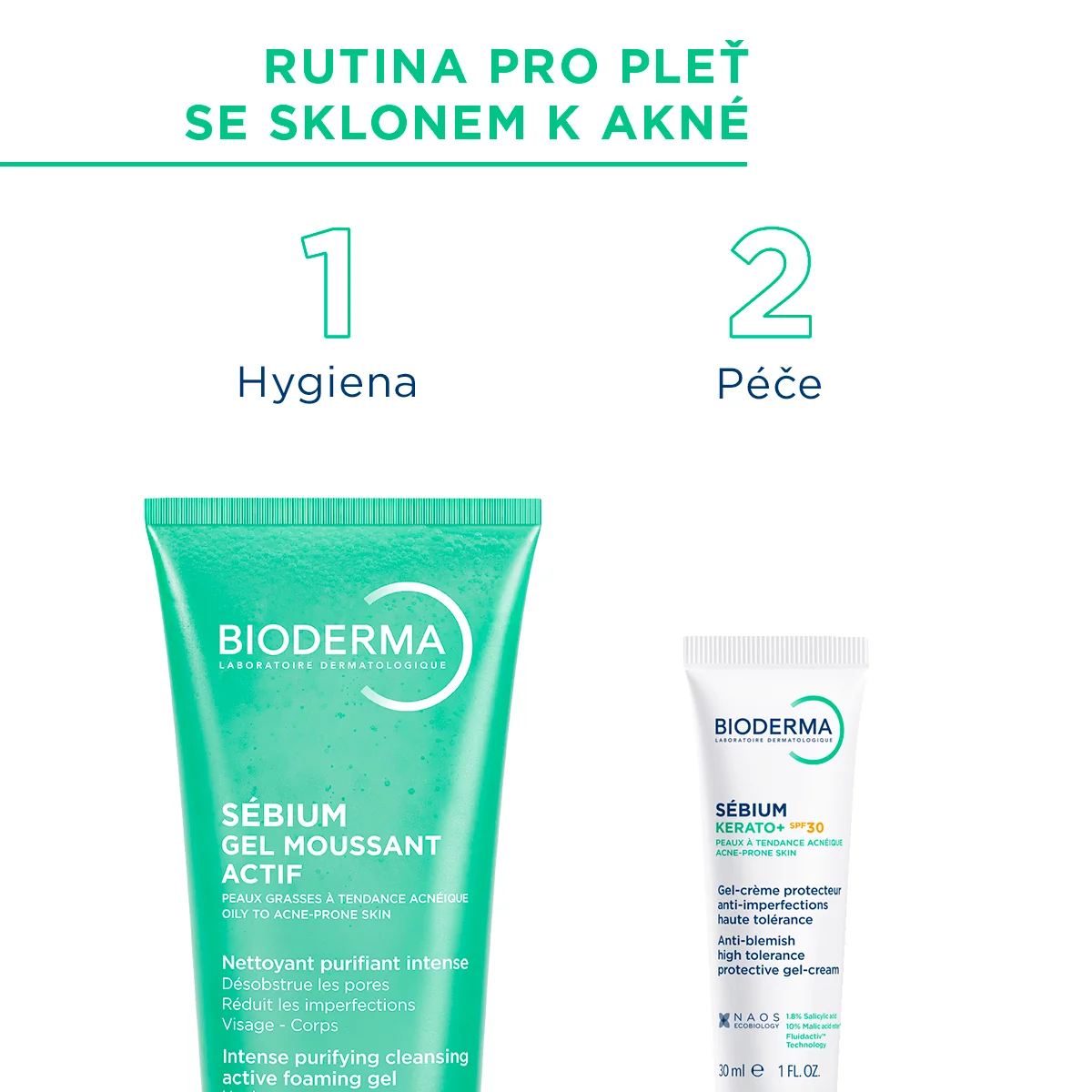 BIODERMA Sébium Kerato+ gel krém SPF30 30 ml