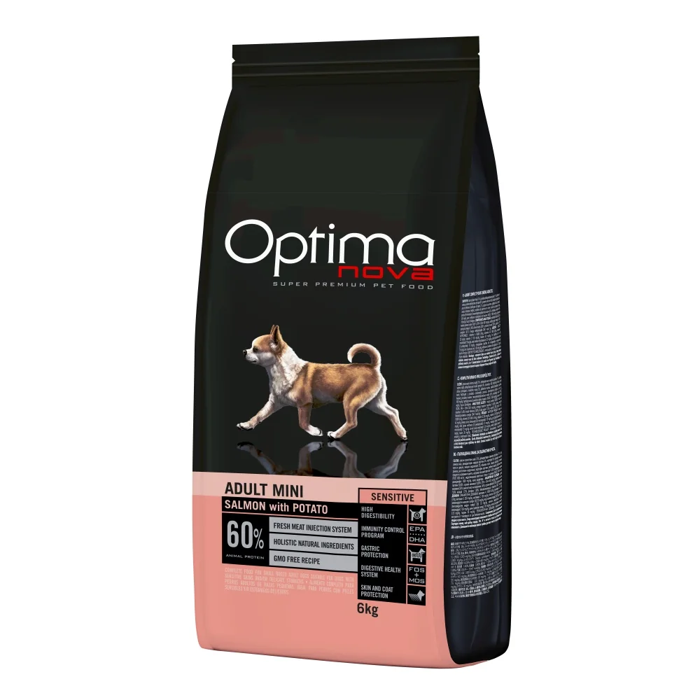 OPTIMAnova Dog Adult Mini Sensitive Salmon & Potato GF 6 kg