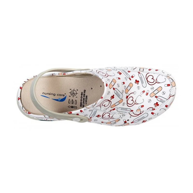 Nursing Care BERLIM WG4APF25 pracovní kožená pratelná obuv unisex health 10, vel: 41