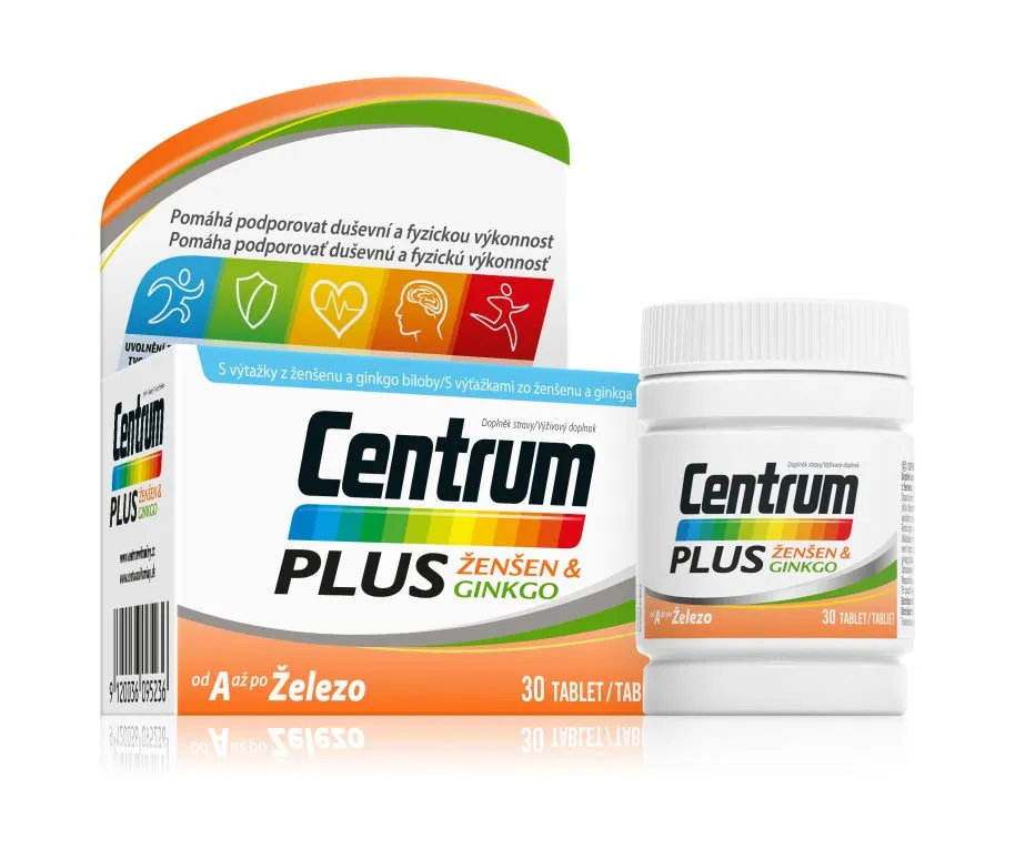 Centrum multivitamín Ženšen & Ginkgo 30 tablet
