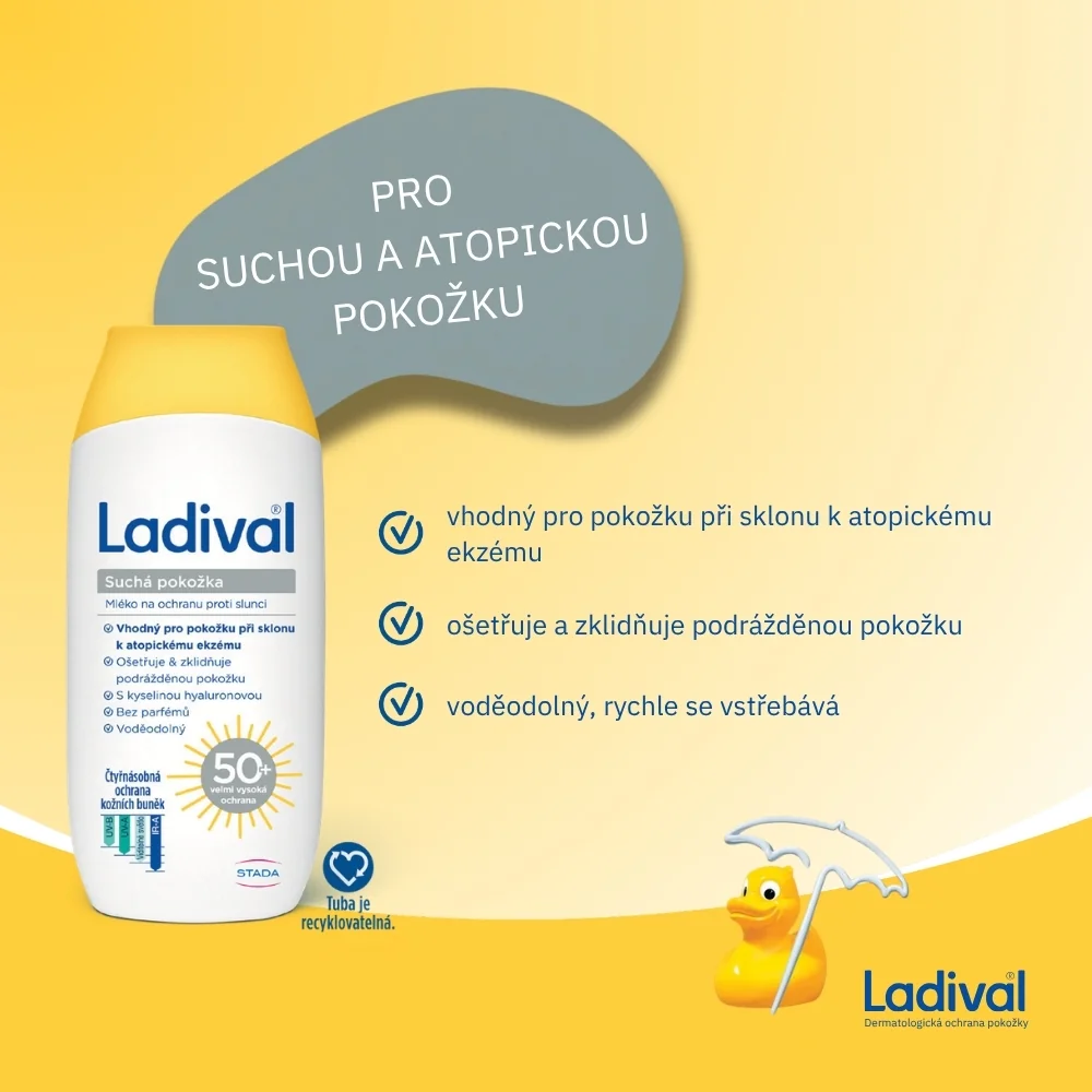 Ladival Suchá pokožka OF50+ mléko 200 ml
