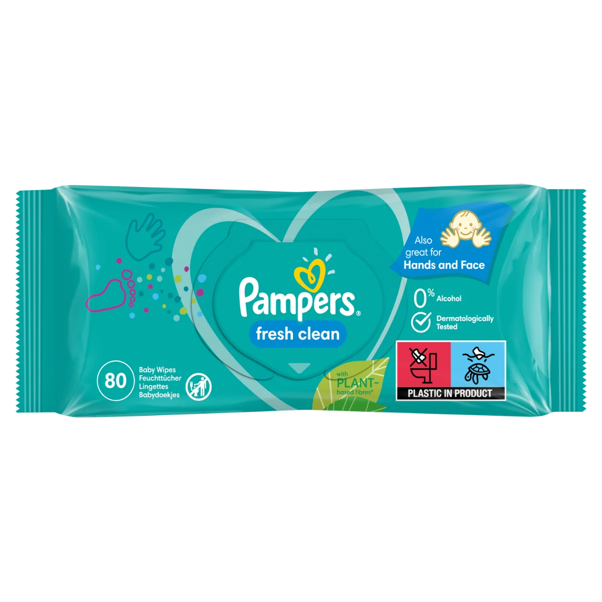 Pampers Fresh Clean vlhčené ubrousky 15x80 ks