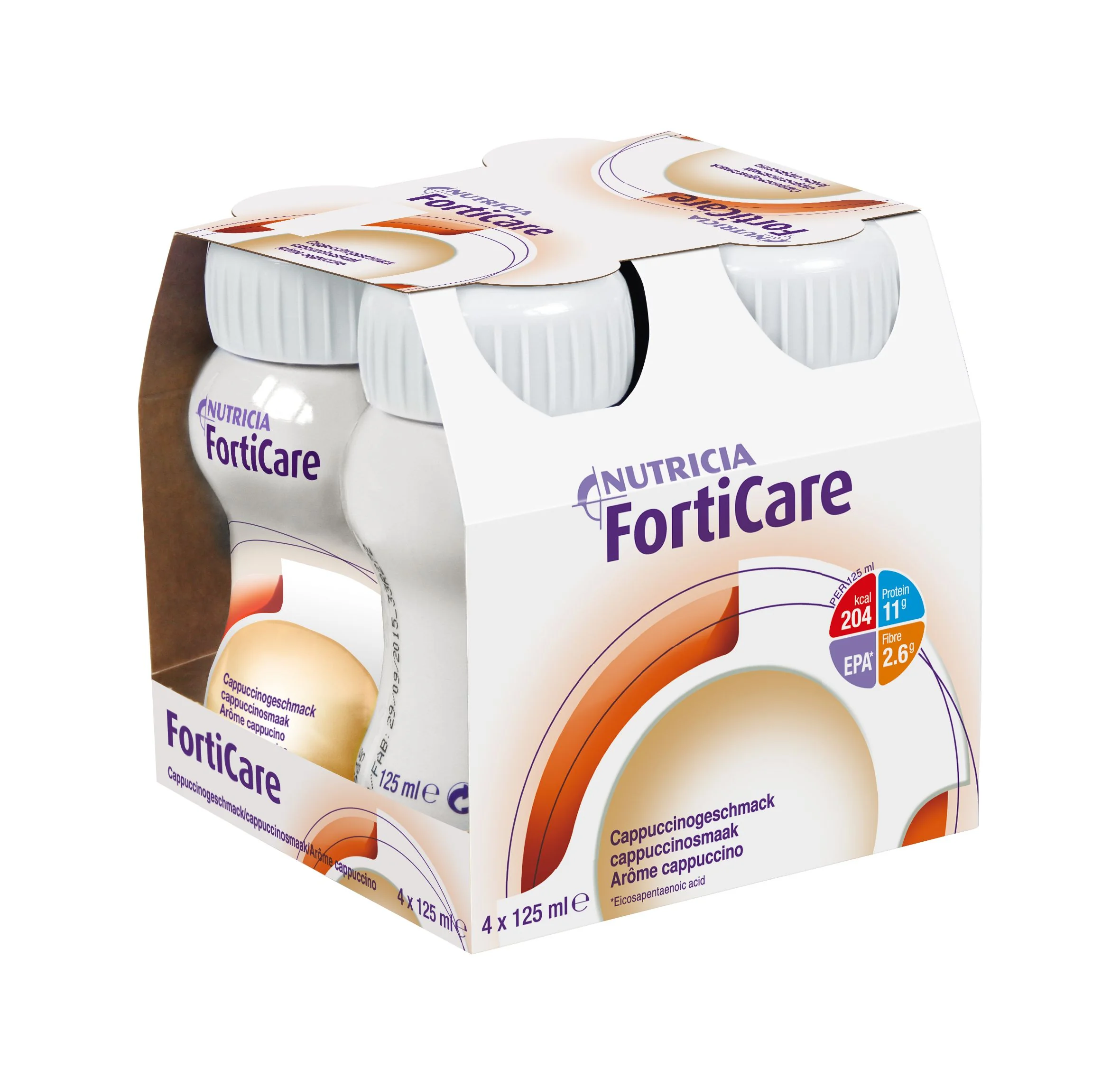 FortiCare Cappuccino 4x125 ml