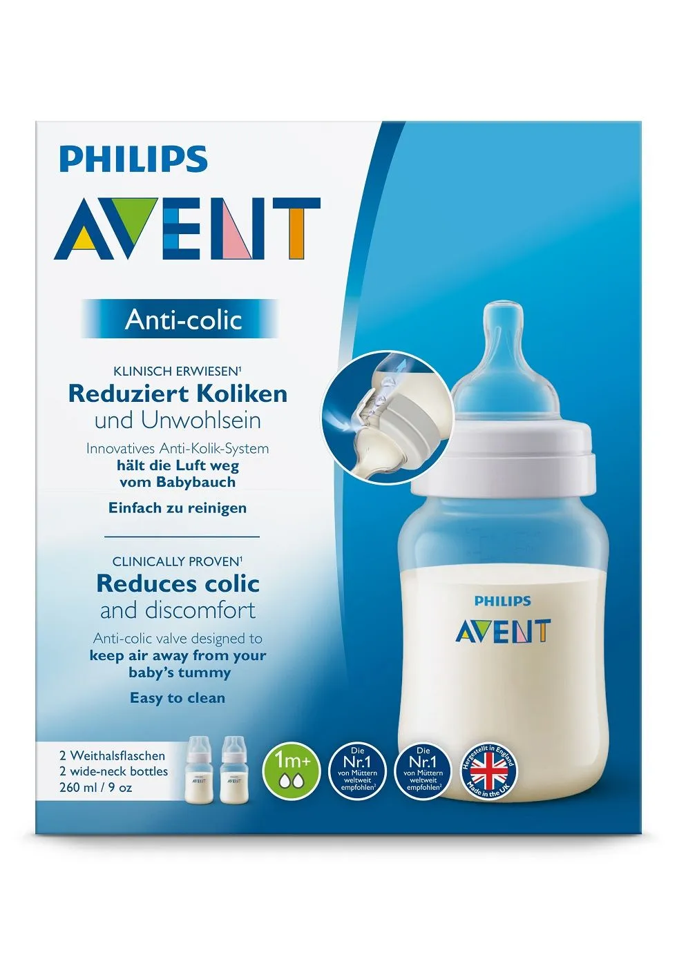 Philips Avent Anti-colic 260 ml láhev 2 ks
