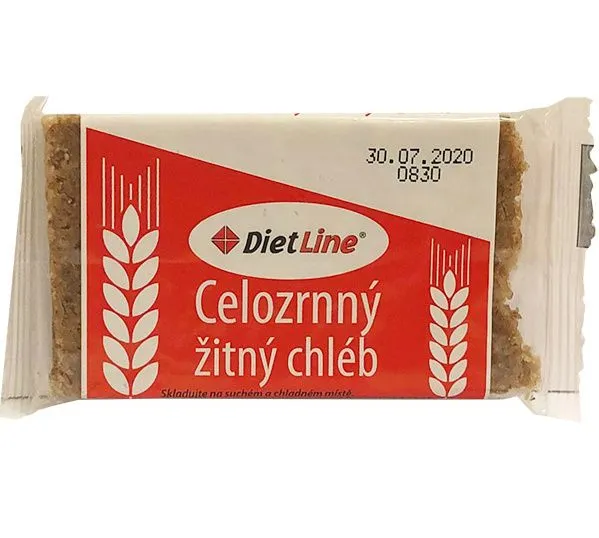 DietLine Celozrnný žitný chléb 2 ks/40 g