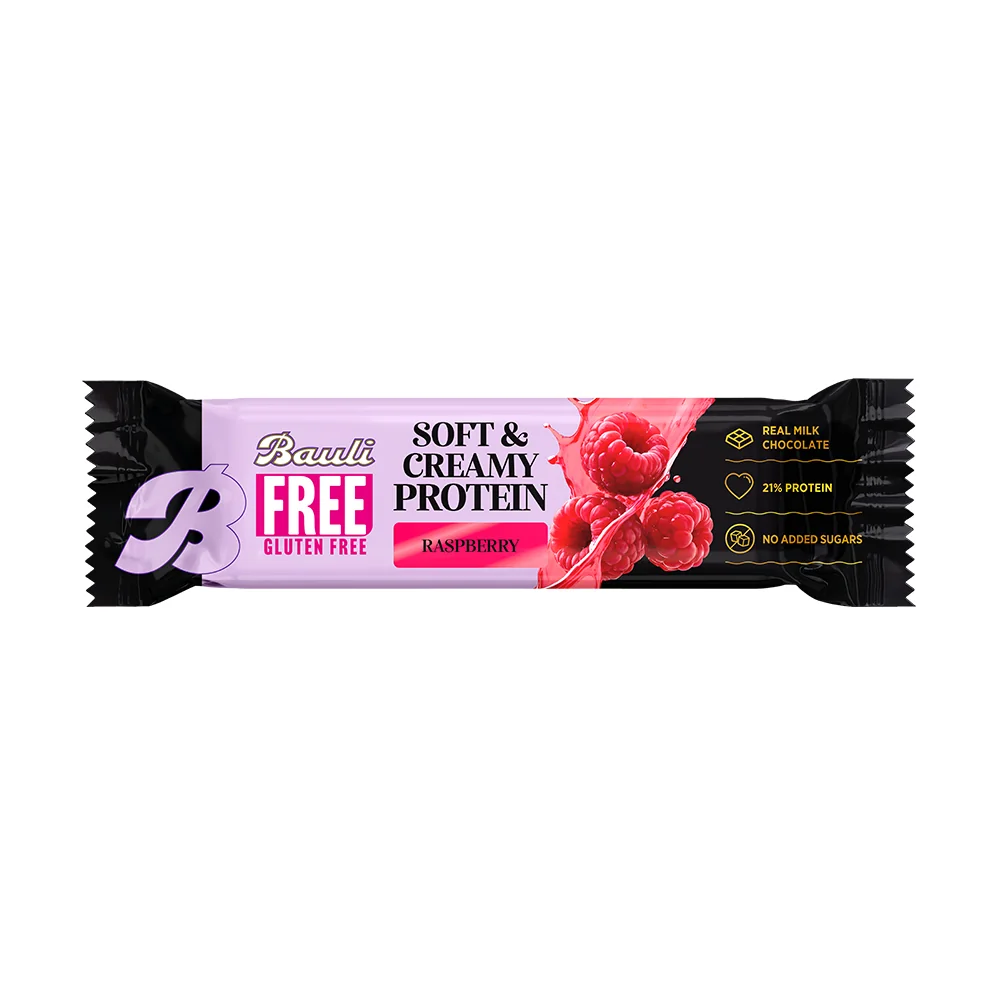 Bauli Free Soft&Creamy Proteinová tyčinka Malina 45 g