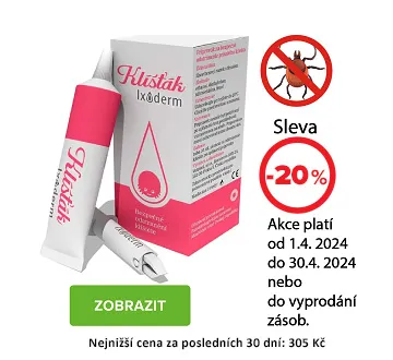 Ixoderm Klíšťák sleva 20% (duben 2024)