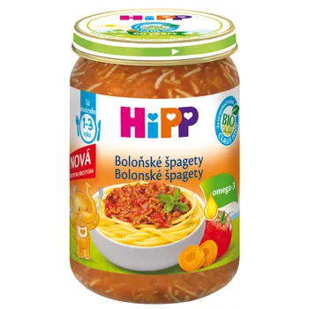 HIPP DĚTSKÉ MENU BIO Špagety v boloňské omáčce 250g 