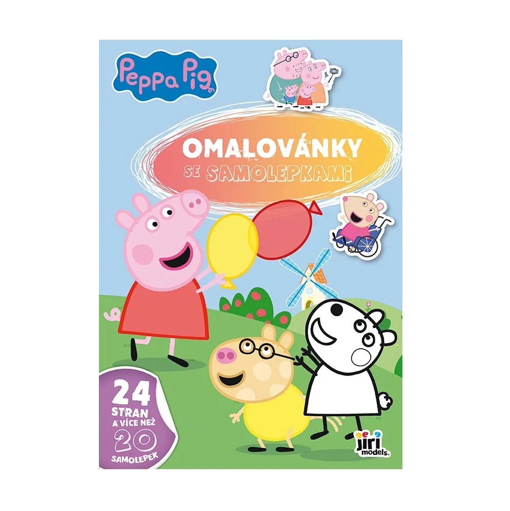 JIRI MODELS Omalovánky A4 se samolepkami Prasátko Peppa 1 ks