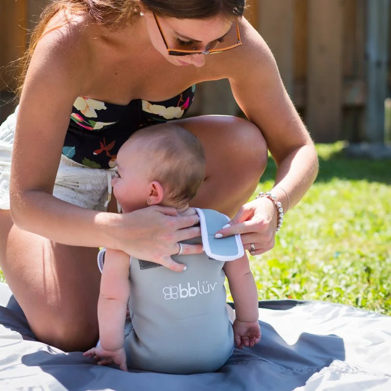 Bblüv dětský neopren do vody Wrap Grey vel. S (0-6m)