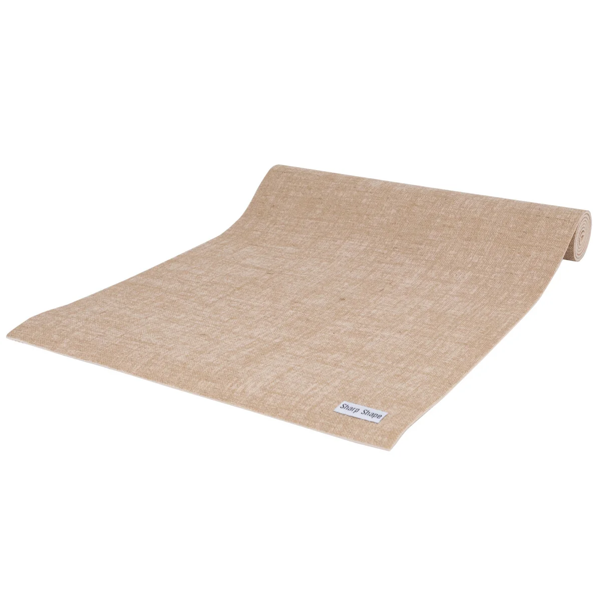 SharpShape Jutová podložka na jógu Khaki