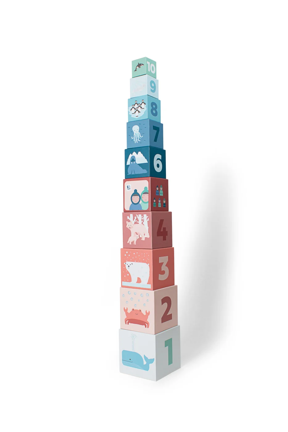 BS Toys Stohovací pyramida - čísla 