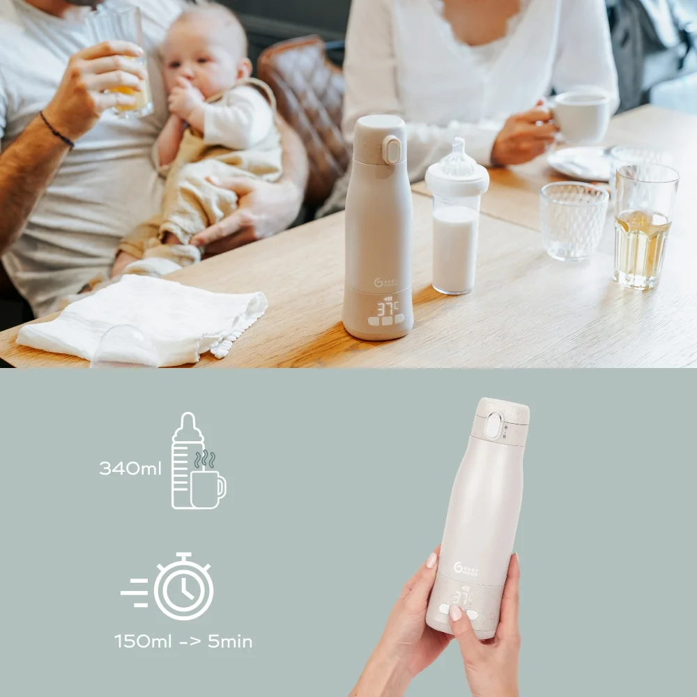 Babymoov Cestovní ohřívač Moov & Feed Mineral Beige