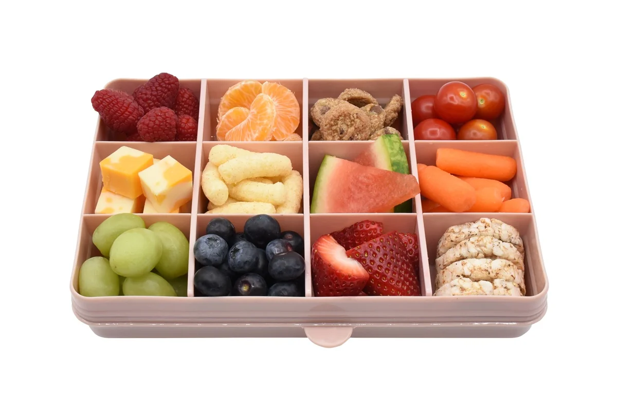 Melii Snackle Box krabička na svačinu 1368 ml - růžová