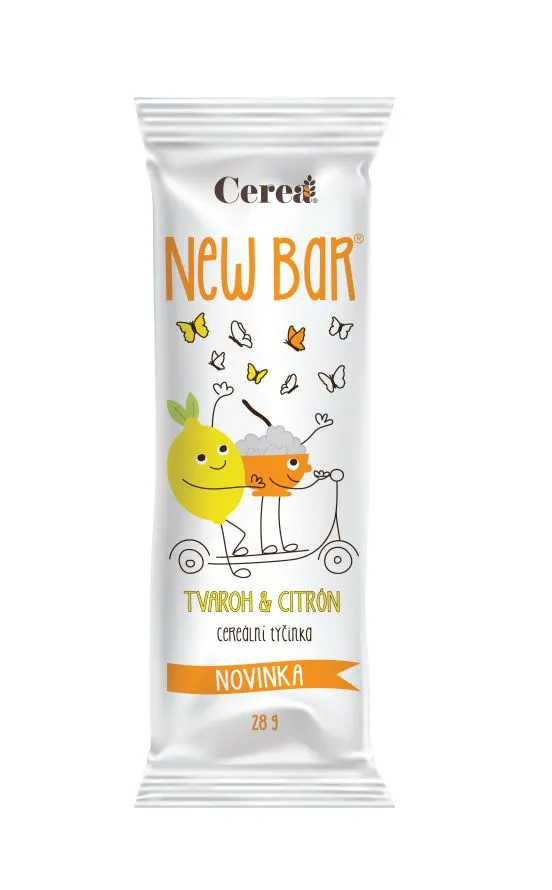 Cerea New Bar Tvaroh & citrón cereální tyčinka 28 g