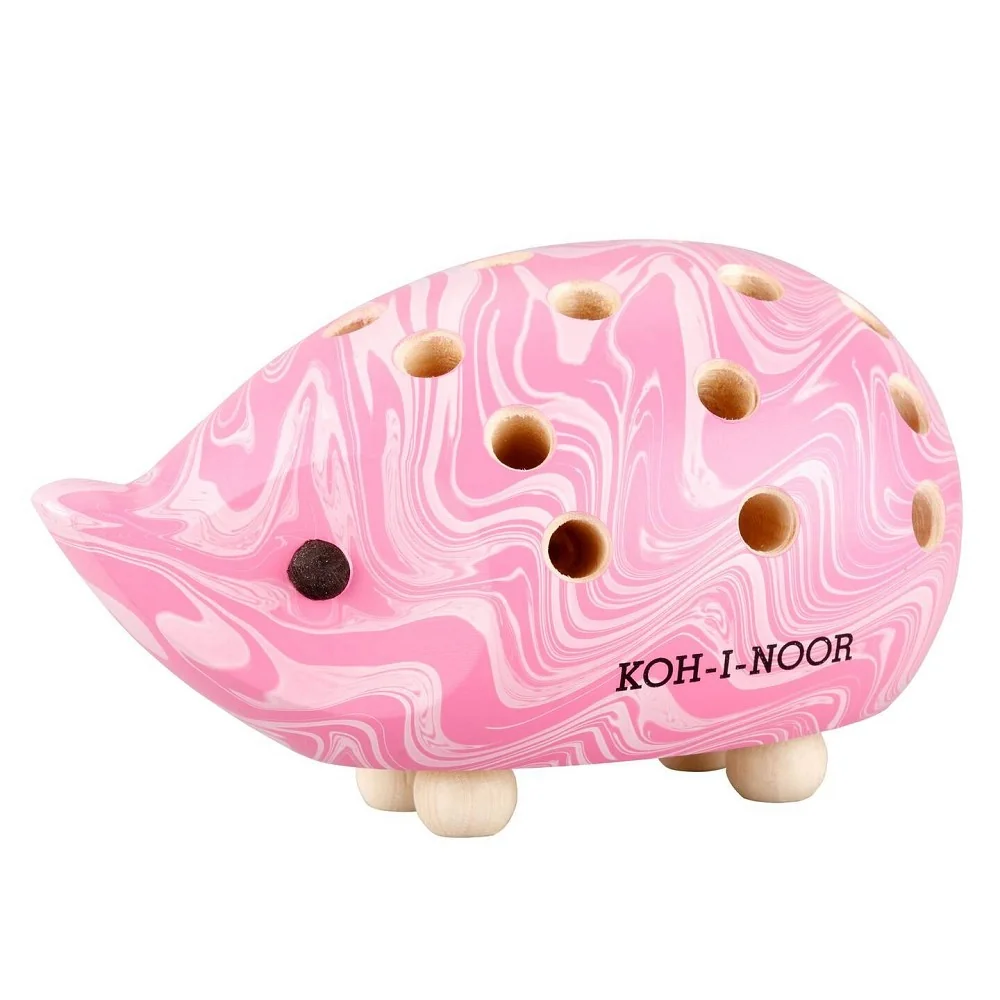 KOH-I-NOOR 9960M - dřevěný ježek s pastelkami MAGIC, růžový, malý - 24 ks