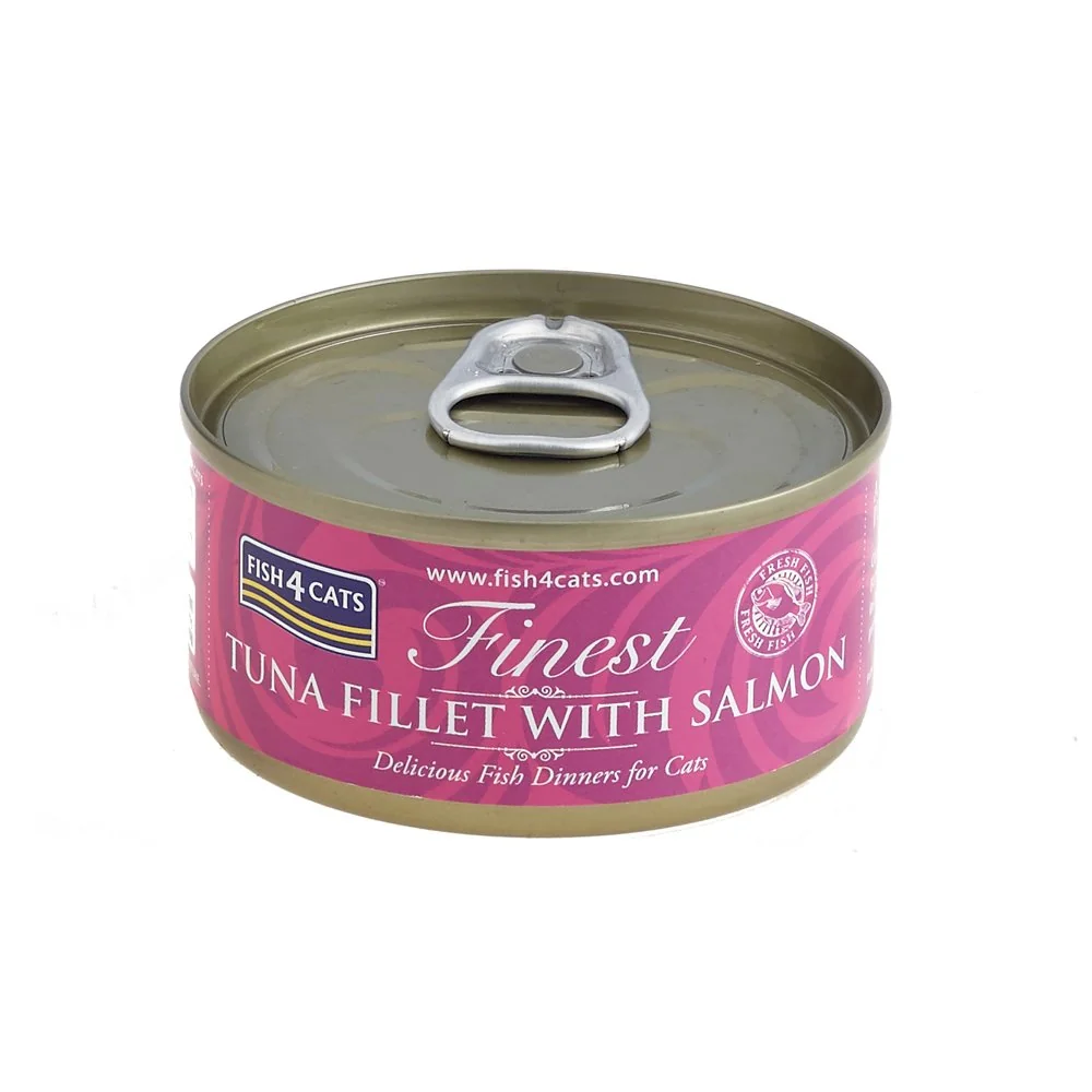 Fish4Cats Konzerva pro kočky Finest tuňák s lososem 70 g