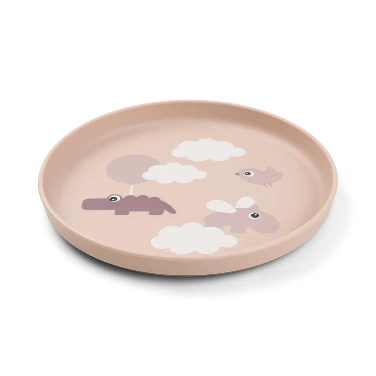Done by Deer talíř Foodie Happy clouds, růžový